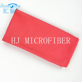 Rotes putztuch-Tuch 40*40 Microfiber Glasfusselfrei für Fenster-waschenden Stoff